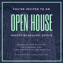 Sublime Open House Invitation Templates Inspirational