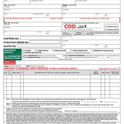 Sterling Free Bill Of Lading Forms Templates