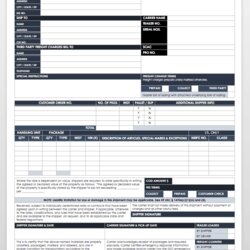 Great Bill Of Lading Templates Free Docs Formats Samples Template Word Generic