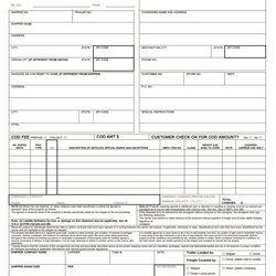 Worthy Free Bill Of Lading Forms Templates Printable