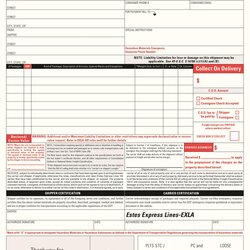 Free Bill Of Lading Forms Templates Estes Express Information Indeed Apply