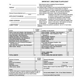 Personal Financial Statement Templates Forms Template Kb