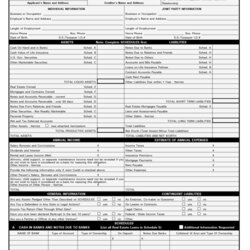 Tremendous Personal Financial Statement Templates Forms Template