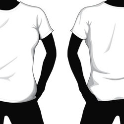 Swell Blank Shirt Template Best Outline Vector Templates Printable Mock Tee Shirts Girl Printing Paper