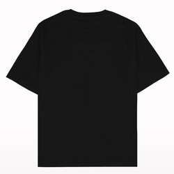 Capital Oversized Drop Shoulder Black Plain Shirt Oversize Back