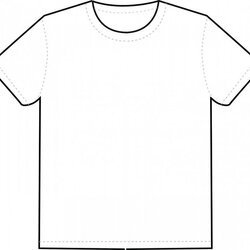Blank Tee Shirt Template Awesome White By Vector