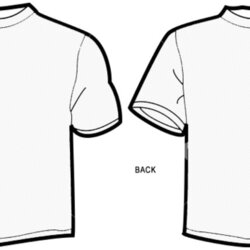 Preeminent Blank Template Best Shirt Outline Clip Templates Blanks Apparel Back Shirts Front Clothing Library