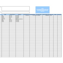 Superb Free Home Inventory Spreadsheet Template For Excel Printable Templates