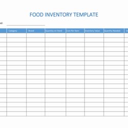 Supreme Excel Inventory Worksheet