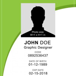 Magnificent Blank Id Card Template Pics Maker With Cards Employee Layouts Badges