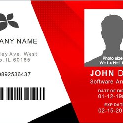 Superb Student Id Card Template Free Download Vince
