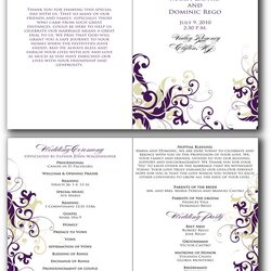 Sterling Free Printable Wedding Programs