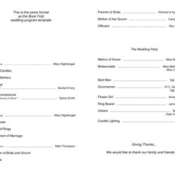 Brilliant Wedding Program Wording Like The Way This Ceremony Is Set Up Template Templates Sample Church