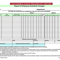 Out Of This World Excel Work Schedule Template Employee Scaled