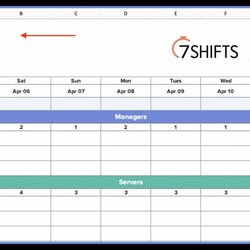 Preeminent Excel Work Schedule Template Weekly Employee Scheduling