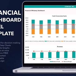 Sublime Financial Dashboard Template In Excel