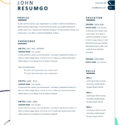Preeminent Resume Templates For Google Docs Examples Including Free