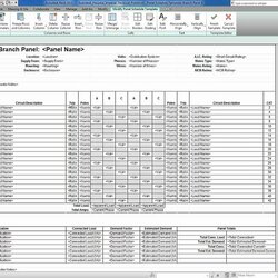 Superb Electrical Panel Schedule Template Excel Awesome For