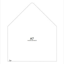 Envelope Liner Template