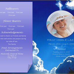 Magnificent Celebration Of Life Template Free Download Funeral Program Templates Word Brochure Publisher