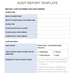 Terrific Internal Audit Report Templates Archives Free Sample