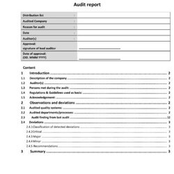 Capital Free Audit Report Templates Internal Reports Template