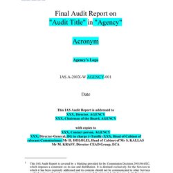 Tremendous Audit Report Of Company Template