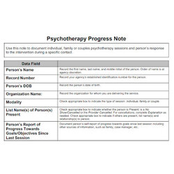 Worthy Free Sample Therapy Progress Note Family Group Psychotherapy