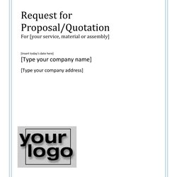Great Free Request For Proposal Example Templates Template Sample