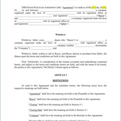 Magnificent Free Printable Purchase Agreement Template Contracts California Excel Sample