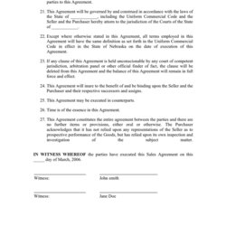 Worthy Sales Agreement Template In Word And Formats Page Of