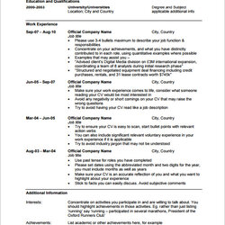 Free Sample Professional Templates In Ms Word Template Resume