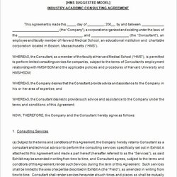 Super Consulting Contract Template Free Download Unique Agreement Advisory Simple Sample Consultant Templates