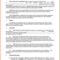 Superlative Consulting Invoice Template Word Agreement Short
