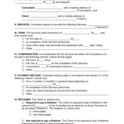 Great Consulting Service Agreement Template Fit