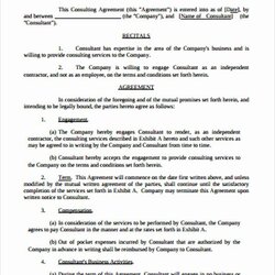 Fantastic Consulting Contract Template Free Unique Simple Agreement