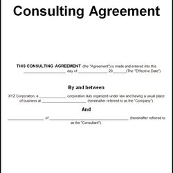 Out Of This World Simple Consulting Agreement Template Consultant Free