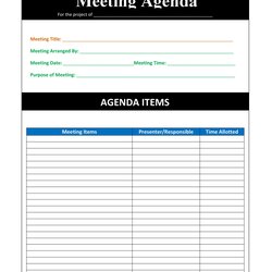 Superior Printable Meeting Agenda Template Cool Templates Kid Effective Sample Agendas Board