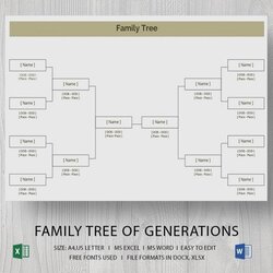 Exceptional Blank Family Tree Template Free Word Documents Download