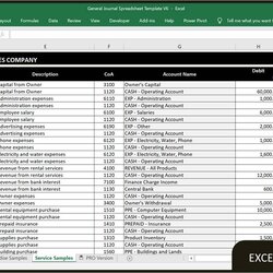 Champion Accounting Journal Template Excel Templates General