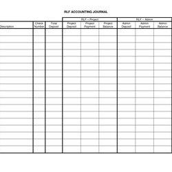 Spiffing Spreadsheet Template Accounting Ledger Journal Entries With General Bookkeeping Templates Printable