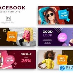 Smashing Facebook Cover Template Free Download Vector Stock Image