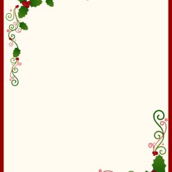 Free Printable Christmas Stationery Template