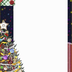 Free Holiday Stationery Templates Word Of Christmas Stationary Microsoft Letterhead Unforgettable Template