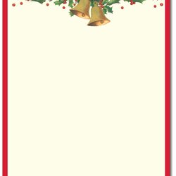 Printable Christmas Stationery Paper Free Templates Letterhead Stationary