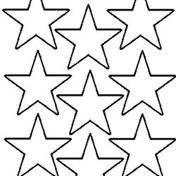 Excellent Printable Star Template Stars Stencils Coloring Free