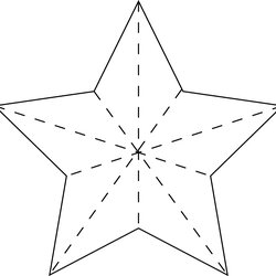 Best Inch Printable Star Pattern For Free At Template Cut Wand Magic Fairy Trace Crafts Cardboard Cutting