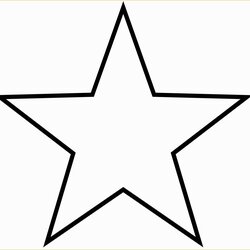 Free Printable Star Template Of Inch Pattern Use The Cut Shape Templates Stars Cutouts Print Outline Cutout