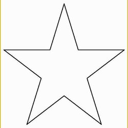 Free Printable Star Template Of Stars To Print And Cut Out Shape Outline Cutouts Inch Crafts Pattern Use The