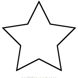The Highest Quality Star Template Free Printable Outlines One Little Project Pointed Five